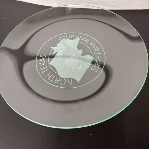 State Farm North Texas Glass Plate  - Vtg  Collectible - Picture 3 of 5